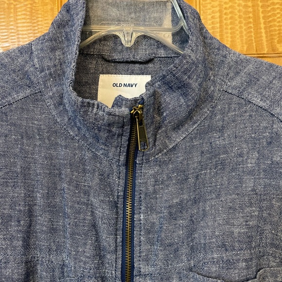 Blue Chambray Jacket Old Navy XL - Picture 3 of 6